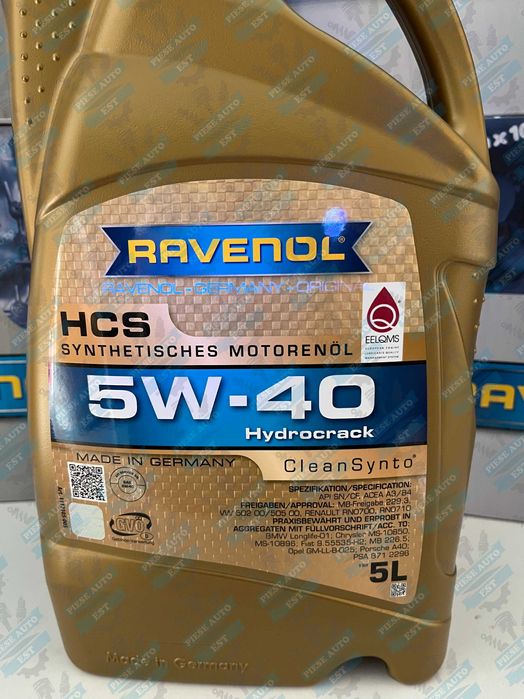 Ulei Ravenol 5w40 5l HCS VAG, BMW,Mercedes, Hyundai,Kia, Opel, Renault
