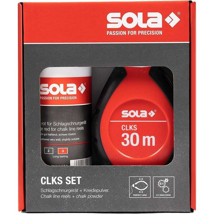 Комплект зидарска чертилка и боя SOLA CLKS 30 SET R