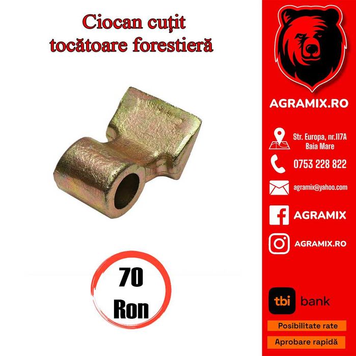 Cutit nou pentru despicatoare 37 T-22 T si ciocan tocatoare  Agramix