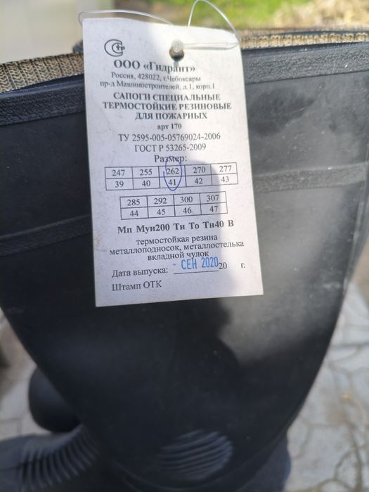 Резиновые мужские сапоги
