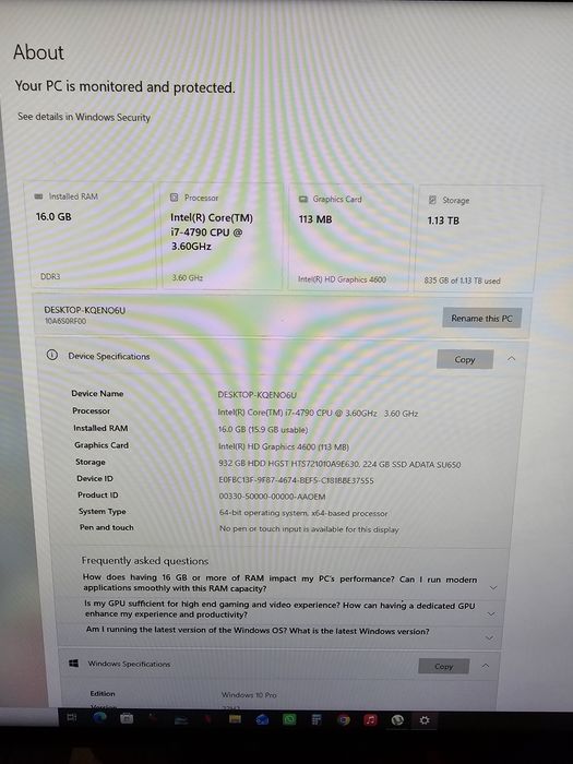 Thinkcenter Lenovo i7