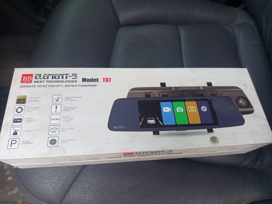 Видеорегистратор с двумя камерами element 5