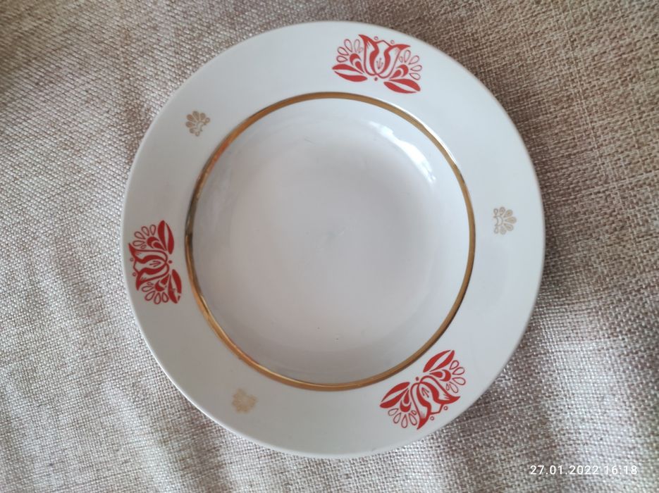Тарелки суповые, фарфор, СССР