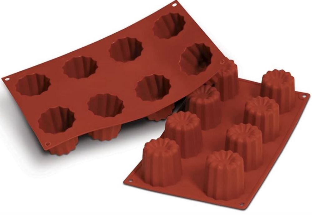 silicomart matriță din silicon nr.8 bordelais, teracotă, 55 mm