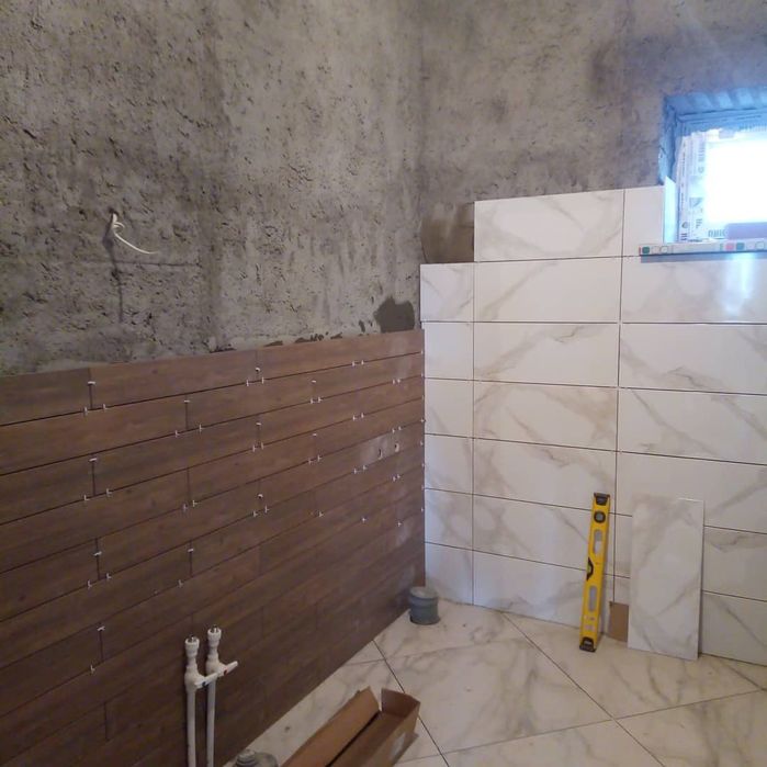 Шпаклёвка под обои Кафель Плитка