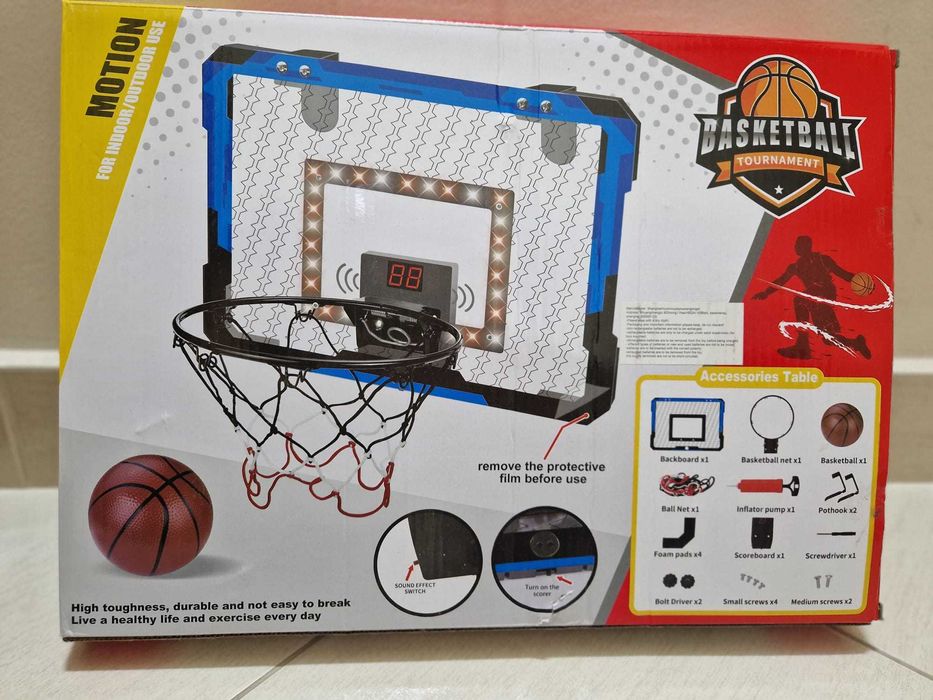 Set cos de baschet cu panou electronic Vevor