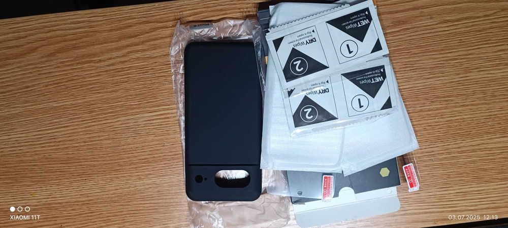 husa + 2 folie sticlă protectie ecran smart phone Google Pixel8