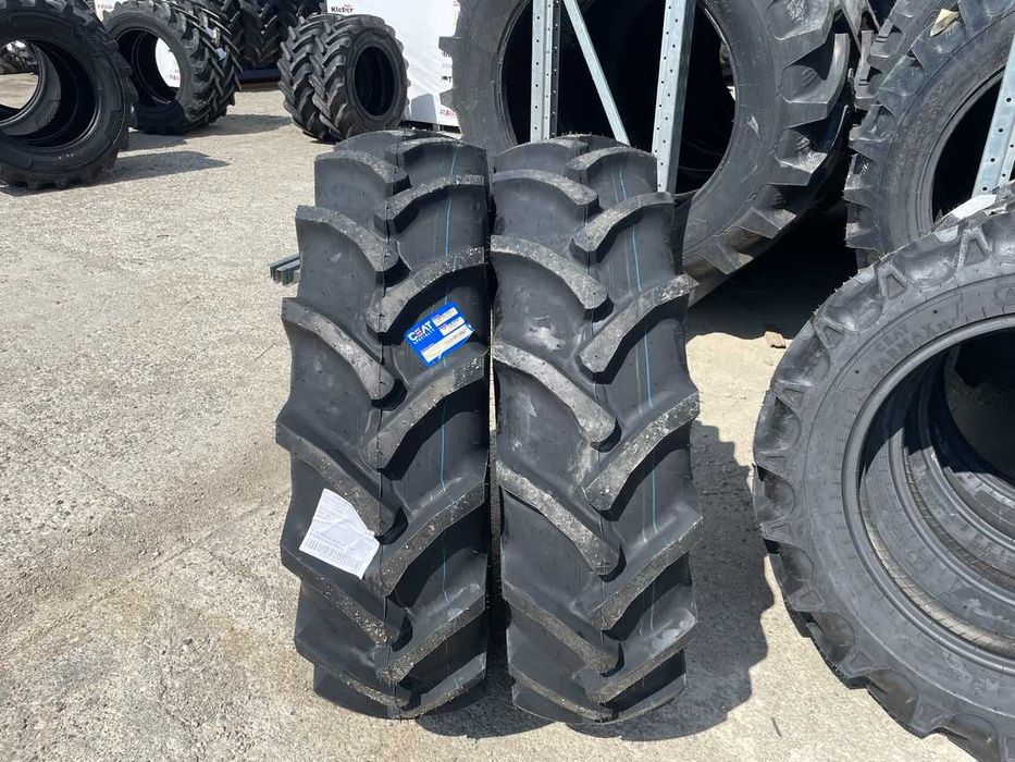 Anvelope noi 12.4-24 cu 8 pliuri pentru tractor fata marca CEAT