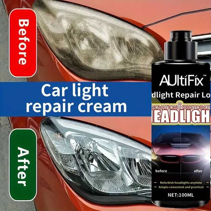 Kit de Reparare zgarieturi auto moto tabla 60ml. Crema de reparat faruri auto vesela 100ml pentru prevenirea oxidării,