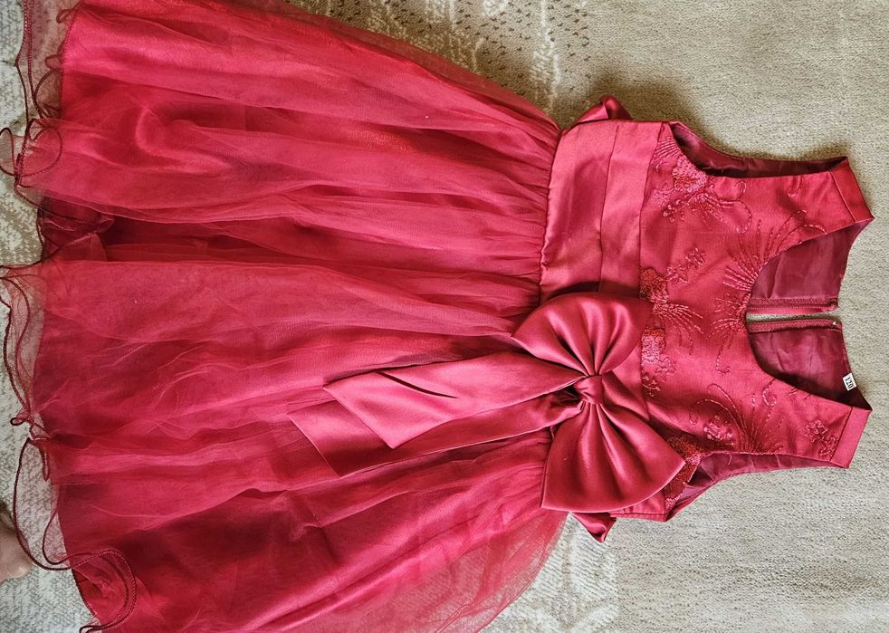 rochie rosie ocazie 6 ani 120cm