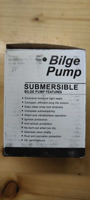 Потапяща - помпа за лодка, кемпер, кладенец -  12V, 1100GPH