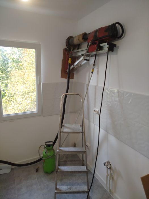 Gaura carotă beton Hota Ac  Centrala Ventilații