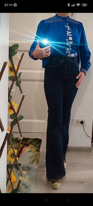 Bluzita Zara, noua cu eticheta, deosebita, model actual, bumbac