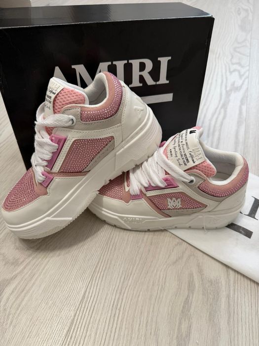 Adidasi AMIRI Laced | Amiri ROZ Cu Pietre | Adidasi Baieti Fete