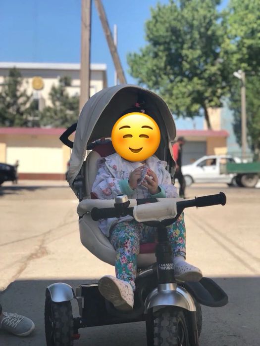 Велосипед с ручкой 3-х колесный