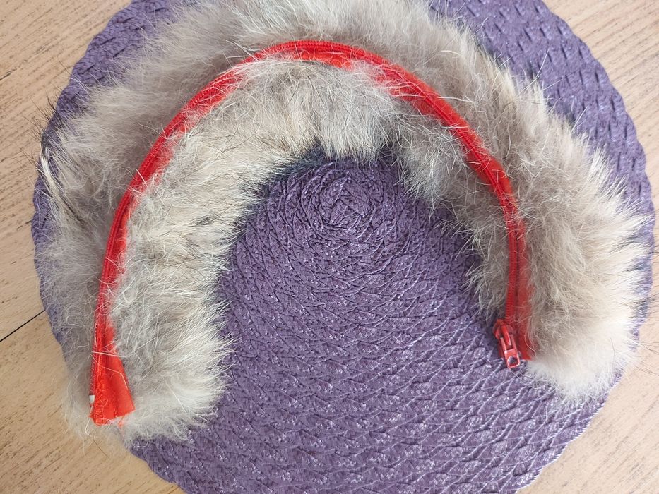 Яка пух, пухена яка за качулка, еко косъм, детска