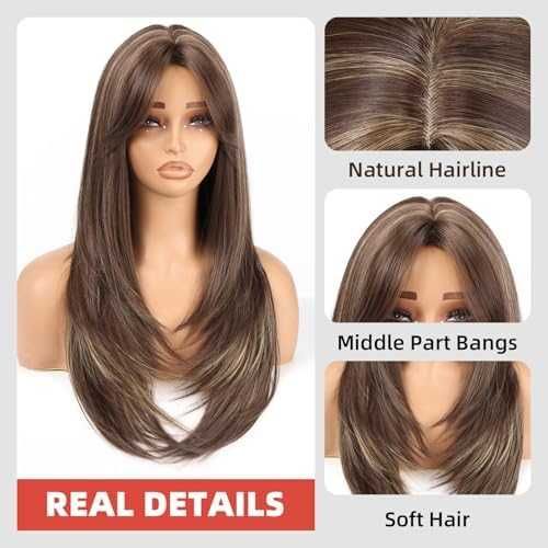 Нова Перука за Парти Ежедневие, Висококачествена коса за жени прическа