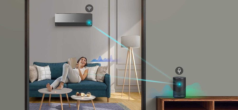 Кондиционер LG ARTCOOL Mirror AC18BK.Wi-FI+трубки.
