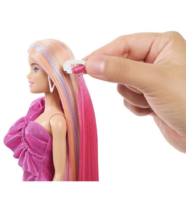 Кукла Барби с екстеишъни и аксесоари за коса и допълнителни аксесоари