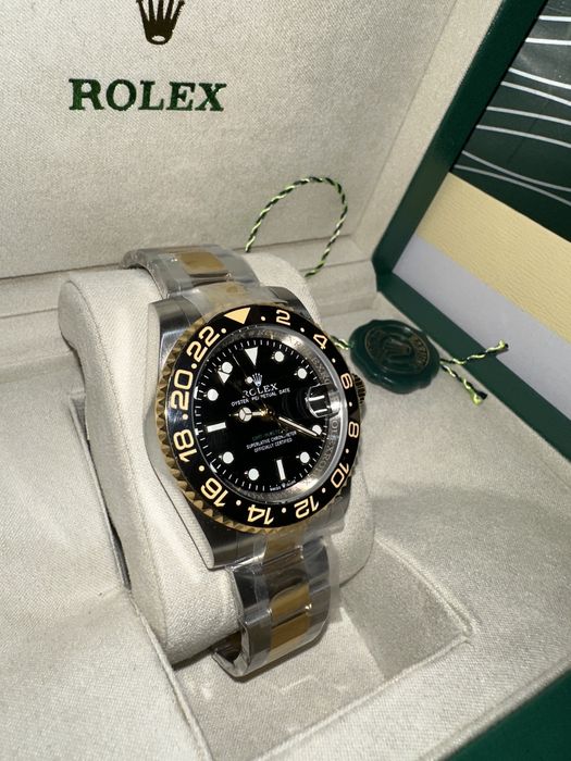 Ceas Rolex GMT-MASTER II/Semigold/Black Dial