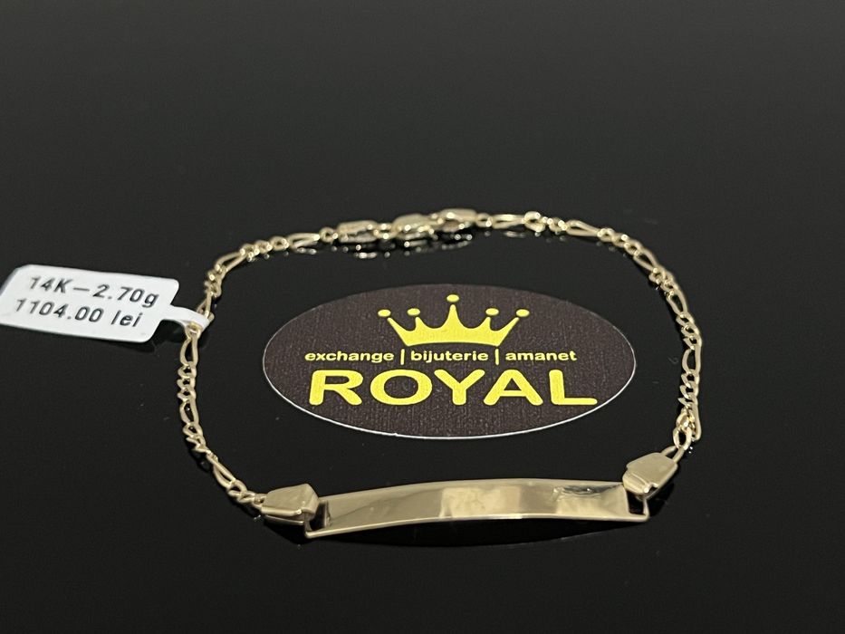 Bijuteria Royal CB : Bratara barbateasca aur 14k 2,70gr