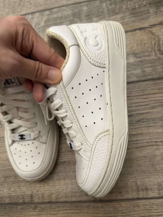 Кроссовки chanel кожа