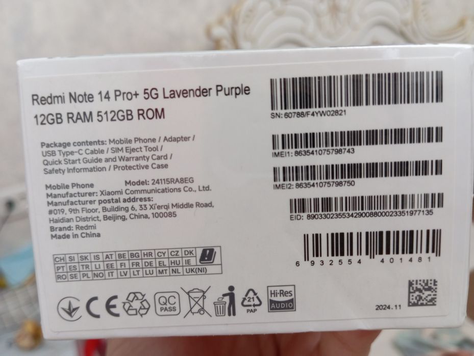 Radmi note14 pro 5G 512gb
