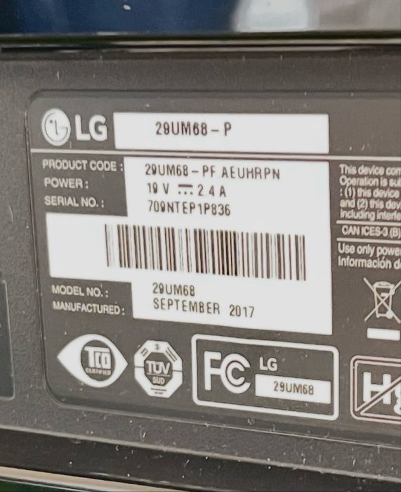 Monitor Lg cu ecran spart pentru piese