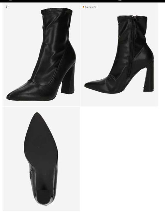 Botine negre,  Call it spring, mar.40.5 - 41 , toc 7-10cm