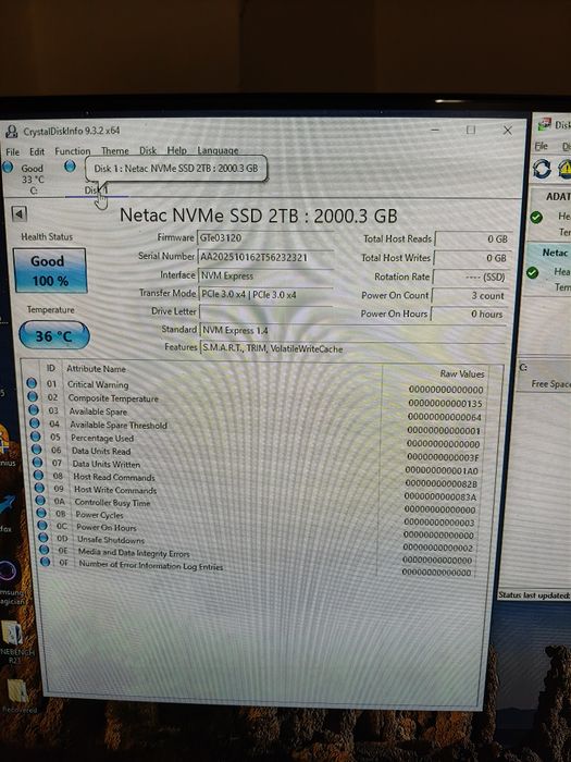 Vând SSD Netac NV3000 2TB 2280 Nvme M2 Nou
