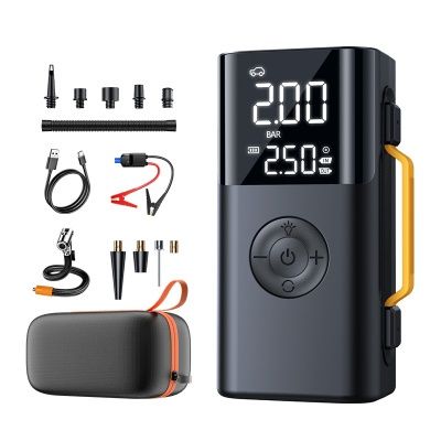 Universal powerbank portativ elektr havo kompressori nasos 5in1