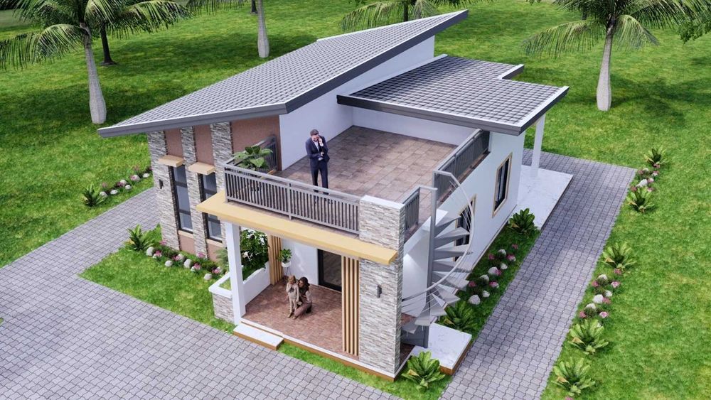 НА ИЗПЛАЩАНЕ - Луксозна сглобяема къща с 3 спални, 88 кв. м