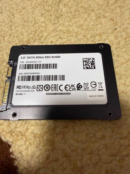 SSD ADATA SU650 1 TB - 100% health