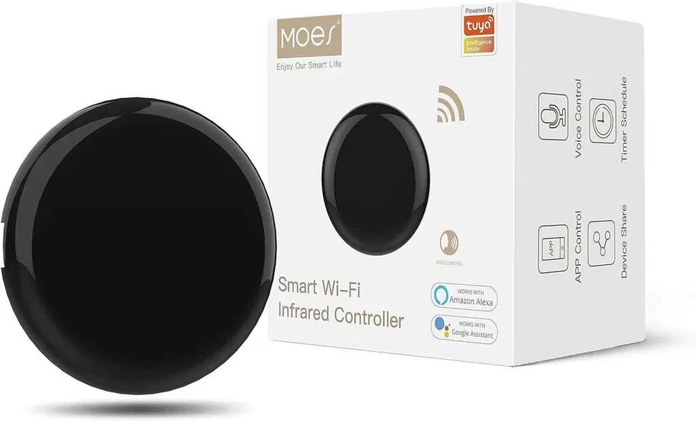 MOES Smart IR Hub, универсално дистанционно RF433
