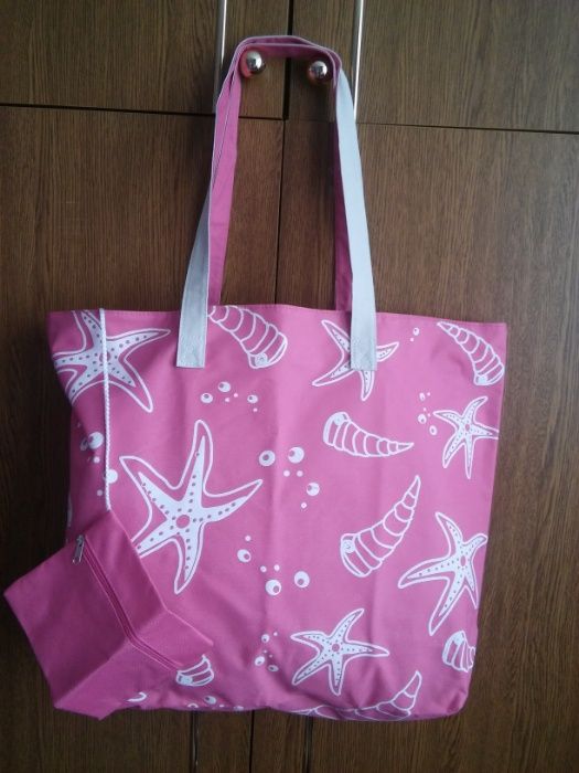 Плажен комплект в цикламено