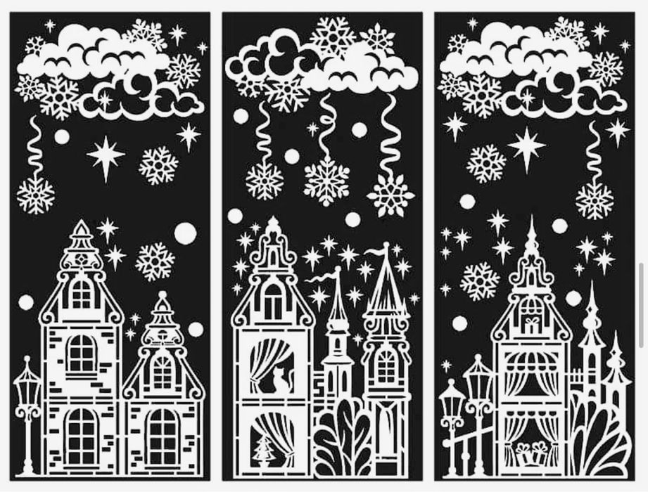 Новогодний декор на окна