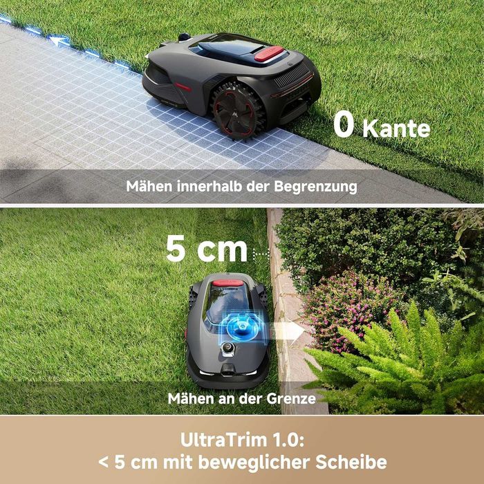Нов Робот за Косене на Трева Mova LiDAX Ultra 1200 - 1200 м², 2 години Гаранция, 3D LiDAR, Без Периферен Кабел