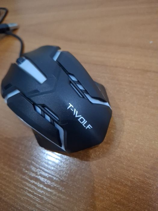 T-Wolf мышка, mishka, RGB, Проводная, Для ПК или ноутбуков