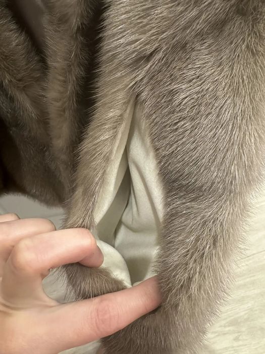 Шуба норковая,  светлая