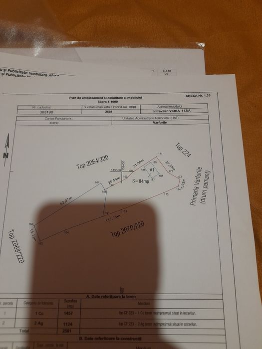 Vand teren intravilan cu constructie