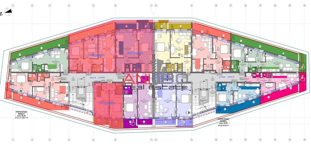 Продава се Двустаен апартамент в Перник, Ладовица - 67 кв.м за 1576 €/кв.м - Снимка #3