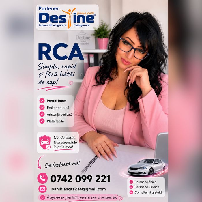 RCA, CASCO și Asigurări – Oferte rapide | Broker Bianca Ioani
