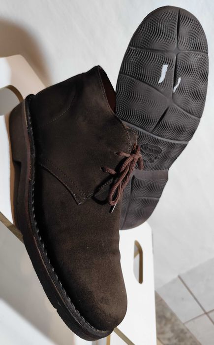 Ghete derby 43 chukka Aequus piele naturala moale suede