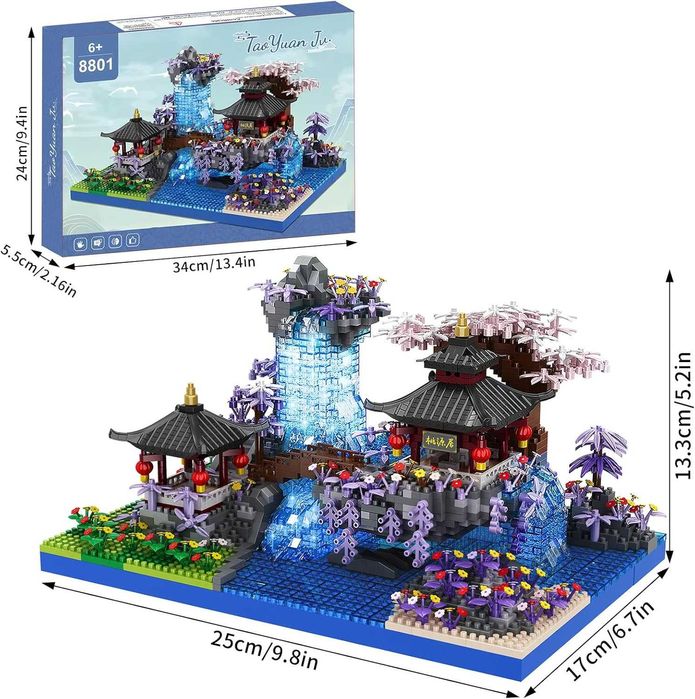 Комплект от 2400 части CAXIMSY Cherry Blossom Bonsai Tree с капак