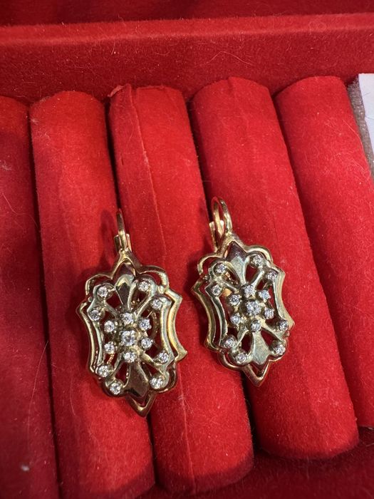 Серьги золото 585