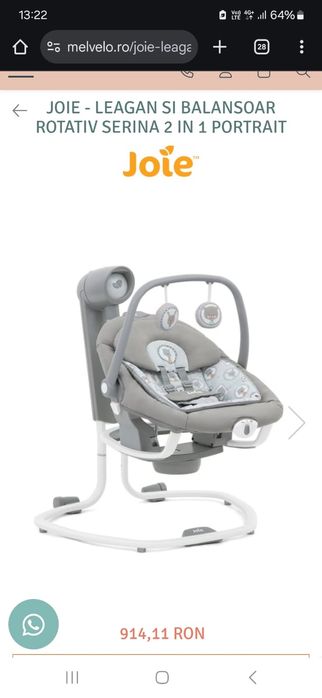 Leagăn electric JOLE Serina