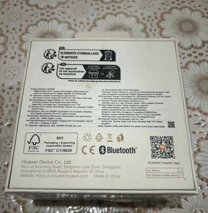 Чисто нов HUAWEI WATCH GT 4 WHITE White Leather Strap 41 MM.