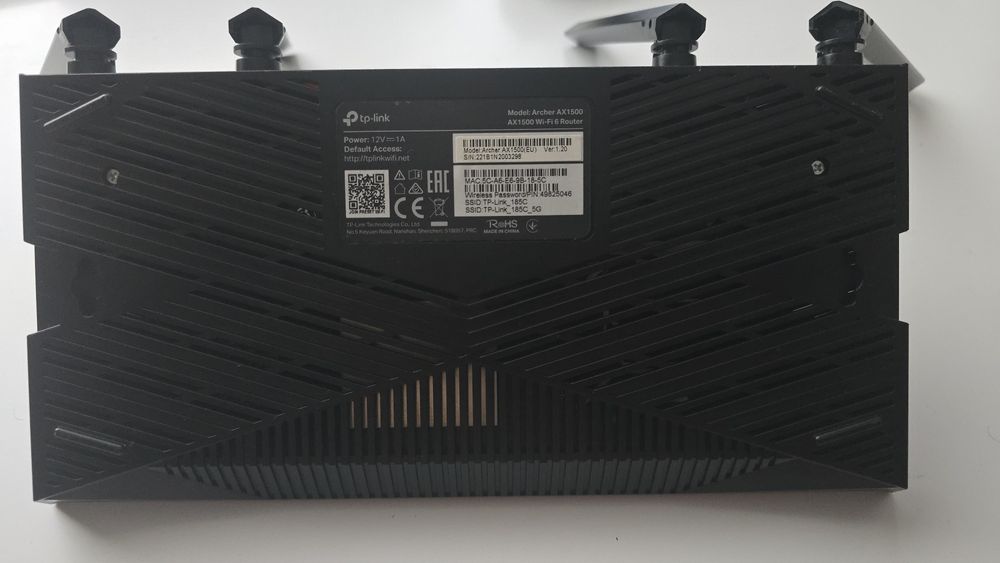 Безжичен рутер  TP-Link Archer AX1500 Gigabit Wi-Fi 6