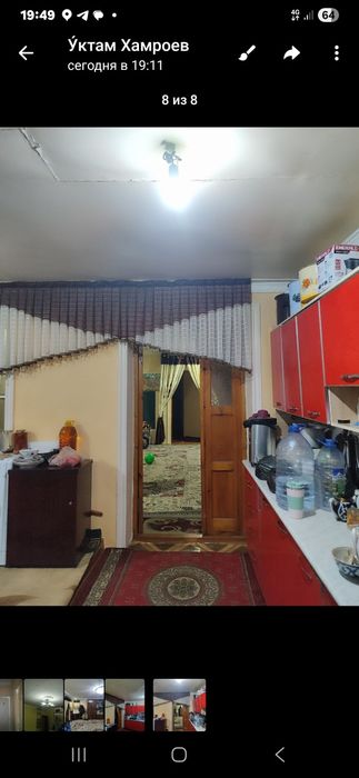 Тезда 3 хонали 4хонали килинган падвали бор 1етаж уй сотилади