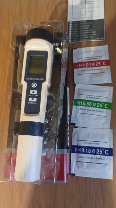 Тестер за качество на водата 5 в 1 професионален